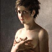 Jeune fille en buste Pierre-Narcisse Guerin